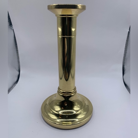 Brass candlestick. (1) Baldwin Brass  USA Candlestick Candle Holder 6.25” - Picture 2 of 6
